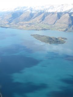  lake Wakatipu from Cessna at Milford Sounds